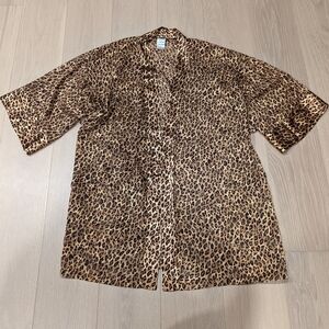 Delicates Vintage Leopard Pattern Robe